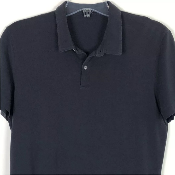 THEORY men's navy blue short sleeve polo shirt 
Size Large - Picture 6 of 7